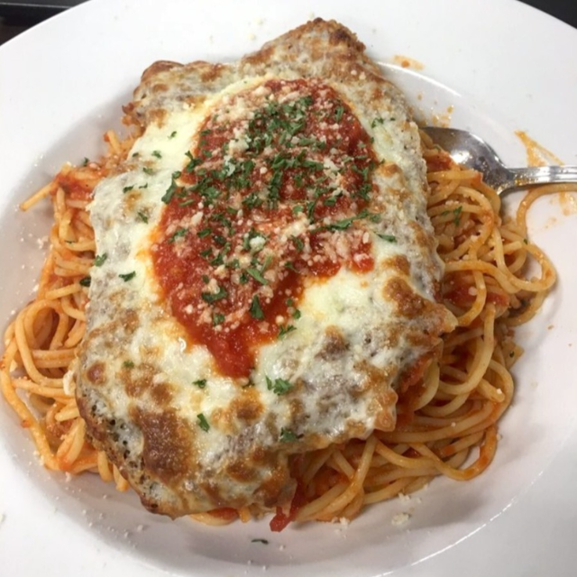 Veal Parmigiana.