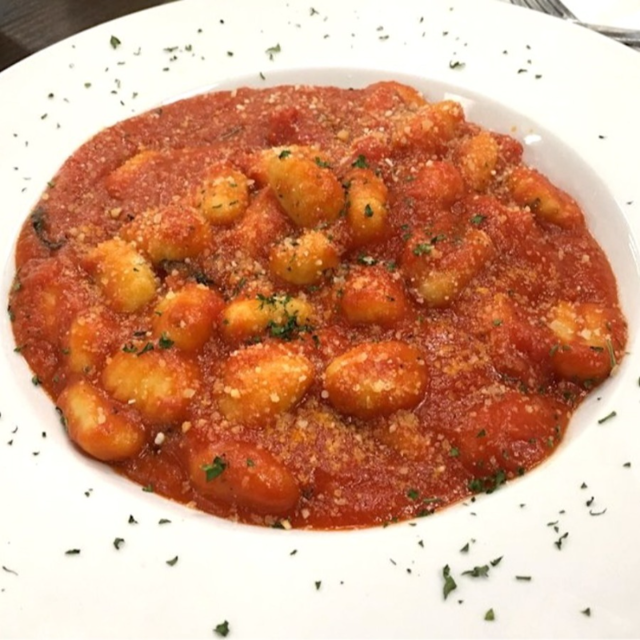 Gnocchi w/ Pesto Sauce.
